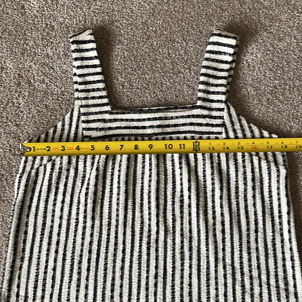 Lucky Brand EST 1990 Tank Top White/Black Stripe Cotton Blend Size Medium - Picture 9 of 11